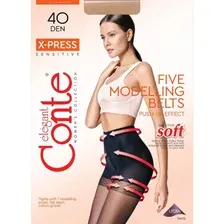 Колготки женские CONTE X-Press, черный, размер 2, 40