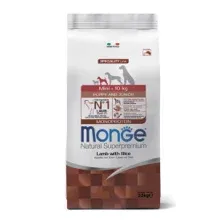 Сухой корм Monge Dog Speciality Line Monoprotein Mini корм для щенков мелких пород, из ягненка с рисом 2,5кг