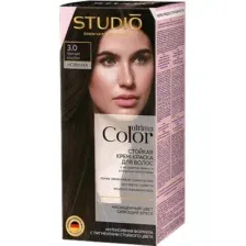 Крем-краска для волос Studio Professional Ultima Color тон 3.0 темный каштан
