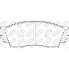 Тормозные колодки дисковые передняя ось NIBK PN5334
