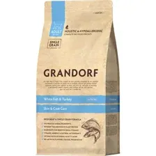 Сухой корм для кошек GRANDORF Skin&Coat Care White Fish&Turkey 2 кг 