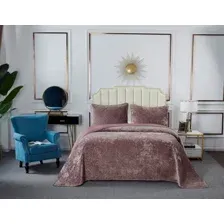 Набор текстиля для спальни Sofi de Marko Патрисия 240x260 / Пок-П-240х260пр1 (пепельная роза 1)