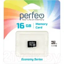 Карта памяти Perfeo MicroSDHC 16GB (Class 10) PF16GMCSH10ES