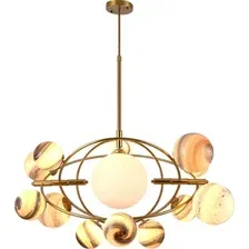 Подвесная люстра DeLight Collection Planet KG1122P-13B (brass)