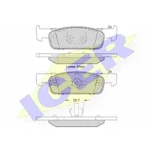 Тормозные колодки дисковые передняя ось ICER 182115-203