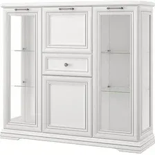 Шкаф-витрина Anrex Sevilla 2V2D1S (белый)