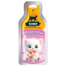 ТИТБИТ Морской коктейль Лакомство для кошек 15 г