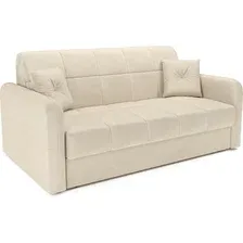 Диван Mebel-Ars Аккордеон Свег НПБ 140x200 (бархат бежевый Star Velvet 6 Light Beige)