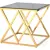 Журнальный столик Stool Group Инсигния 55x55 / EET-026-TG-SK (стекло Smoke/сталь золото)