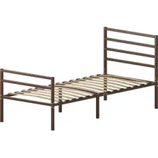 Кровать Домаклево Металика Г4+Г2 80х190 (коричневый)