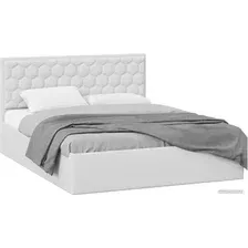 Кровать Трия Порто универсальная с ПМ 160x200 (экокожа белый Polo)