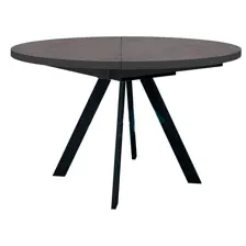 Стол обеденный DikLine RD120 Black, хромикс бронза