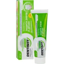 Паста зубная Вiтэкс Dentavit Pro Expert, защита зубов и десен, без фтора, 85 г