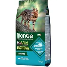 Сухой корм для кошек Monge Bwild Tuna Sterilised 1.5 кг