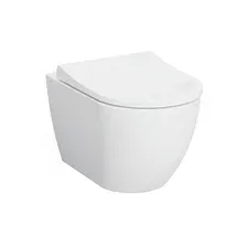 Подвесной унитаз Vitra Mia Round SmoothFlush 7510B003-0075+110-003-019 (белый)