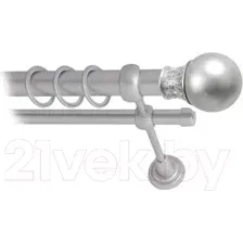 Карниз для штор Lm Decor Тифани 037 2р гладкий 25/16мм (сатин, 3.2м)