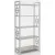 Стеллаж Hype Mebel Квадро 50x170 (белый/древесина белая)