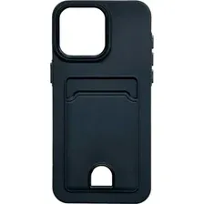 Чехол-накладка Case Matte Card Case для iPhone 12 Pro Max (черный матовый)