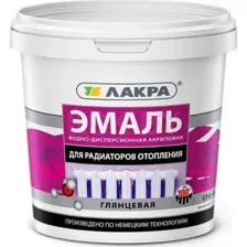 Эмаль Лакра Акриловая для радиаторов 0.9 кг (белый глянец)