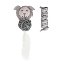 Игрушка Petpark для кошек Космический пёс и пружинка с кошачьей мятой (2 шт в комплекте)