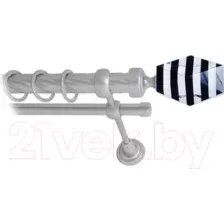 Карниз для штор Lm Decor Даймонд 135 2р витой 25/16мм (сатин, 2м)