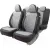 Комплект чехлов для сидений Autoprofi Linen LIN-1505 BK/L.GY