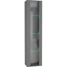 Шкаф-витрина НК-Мебель Point тип-41 71775205 (серый графит)