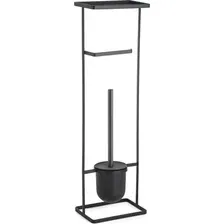 Держатель для туалетной бумаги и ершика FORA Elegance Style FOR-ST-33BL (черный)