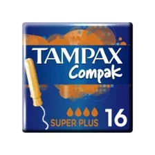 Тампоны женские гигиенические Tampax Компак Супер плюс, 16шт