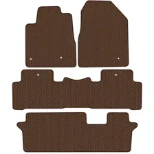 Комплект ковриков для авто Alicosta Honda Pilot (suv / YF4) 3 ряд 2008 - 2015 (коричневый, сота)