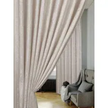 Комплект штор Mio Tesoro Мрамор 200x270 (2шт, молоко)