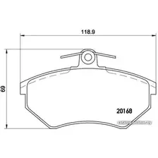 Тормозные колодки Brembo P85011