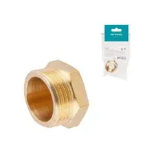 Футорка  1"х1/2" нар.-вн. латунь, AV Engineering