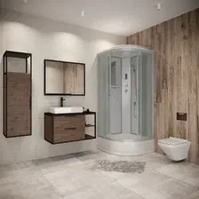 Душевая кабина Niagara NG-3302-14P 100x100x215 (матовое стекло)
