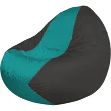 Кресло-мешок Flagman Classic K2.1-221 (темно-серый/бирюзовый)