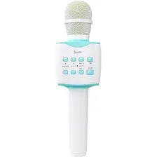 Bluetooth-микрофон Hoco BK5 Cantando (белый/голубой)