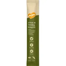 Лакомство для кошек Мнямс С уткой и тунцом кацуо / 540706 (15г)