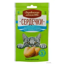Лакомство для кошек "Сердечки. Таурин для здоровья сердца" (30 г)