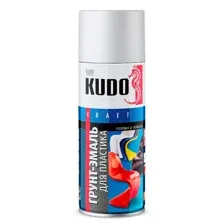 KUDO - Грунт-эмаль для пластика белая, 520мл / KU-6003