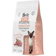 Корм для кошек Brit Care Sensitive Healthy Digestion, 5066148, индейка/ягненок, 1.5 кг