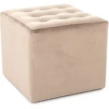 Пуф SIGNAL LORI Velvet Bluvel 40 темно-бежевый