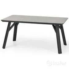 Обеденный стол Halmar Halifax 160x90 (серый/черный)