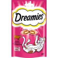 Лакомство для кошек Dreamies С говядиной (60г)