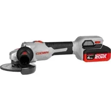 Углошлифмашина аккумуляторная CROWN CT23008-125HX-4 BMC