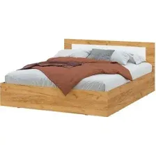 Кровать Mio Tesoro Дольче 160x200 (дуб золотистый/белый)