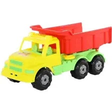 Самосвал игрушечный Полесье Буран №1 / 43627 (желтый/красный)