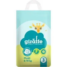Подгузники детские Lovular Giraffe M 6-11кг / 429194 (62шт)