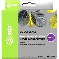Картридж CACTUS CS-LC565XLY (аналог Brother LC565XLY)