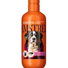 Шампунь от блох Amstrel Антипаразитарный с маслом пальмарозы и алоэ для собак (300мл)