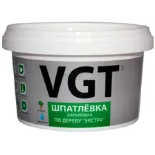 Шпатлевка готовая акриловая финишная VGT Экстра по дереву белая 0,3 кг